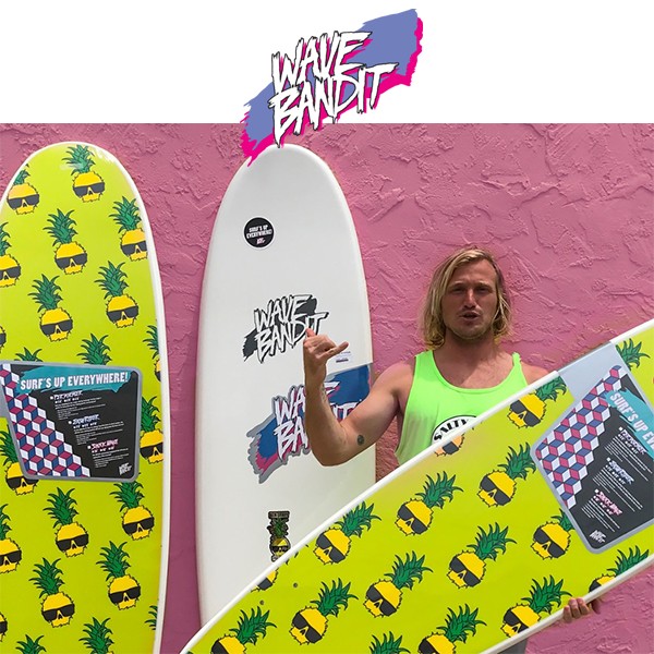【美品】スポンジボード wavebandit ミニクルーザーツイン CHANNEL ISLANDS チャネルアイランズ TWIN PIN ツインピン PU