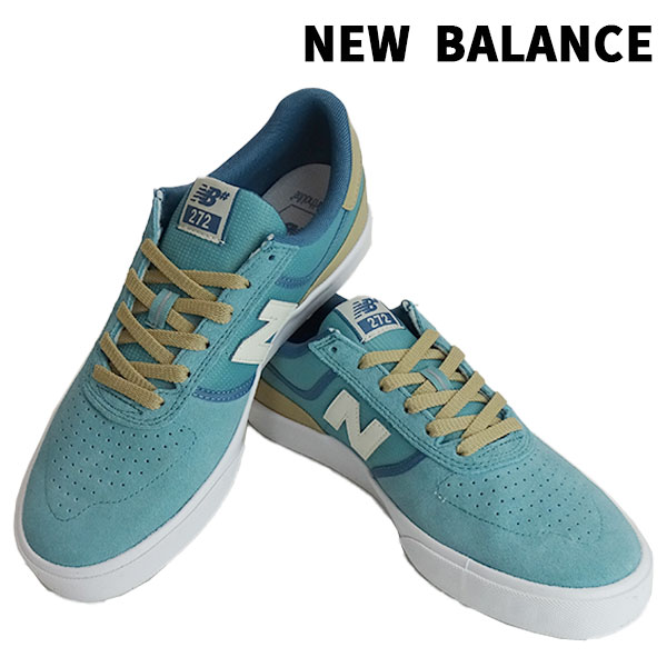 NEW BALANCE/ニューバランス NM272AQU AQUA/TAN SUEDE/RIPSTOP NUMERIC  スケシュ/スケートボードシューズ 靴 スニーカー [返品キャンセル一切不可]