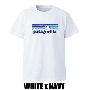SW オリジナル PATAGORILLA プリント S/S WHITE TEE 波乗りゴリラ 半袖Ｔ...