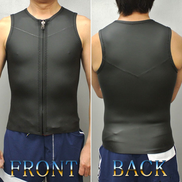 オリジナル】国産 レトロタイプ 2mm ウェットベスト メッシュx
