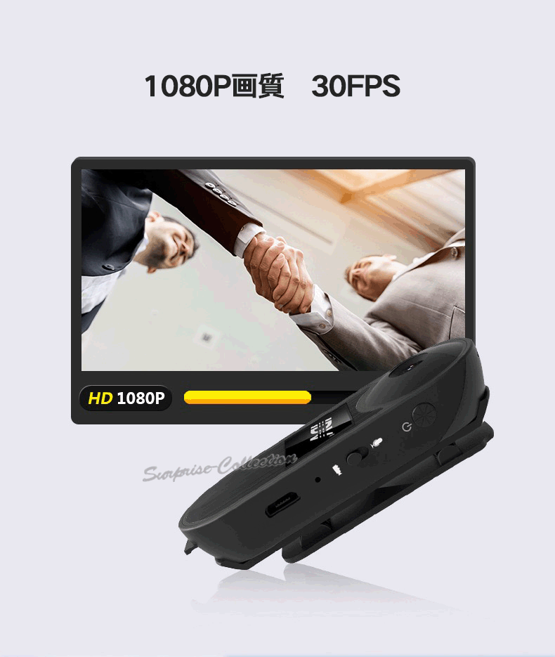 防犯カメラ 小型 ビデオカメラ 録画 録音 ドライブレコーダー