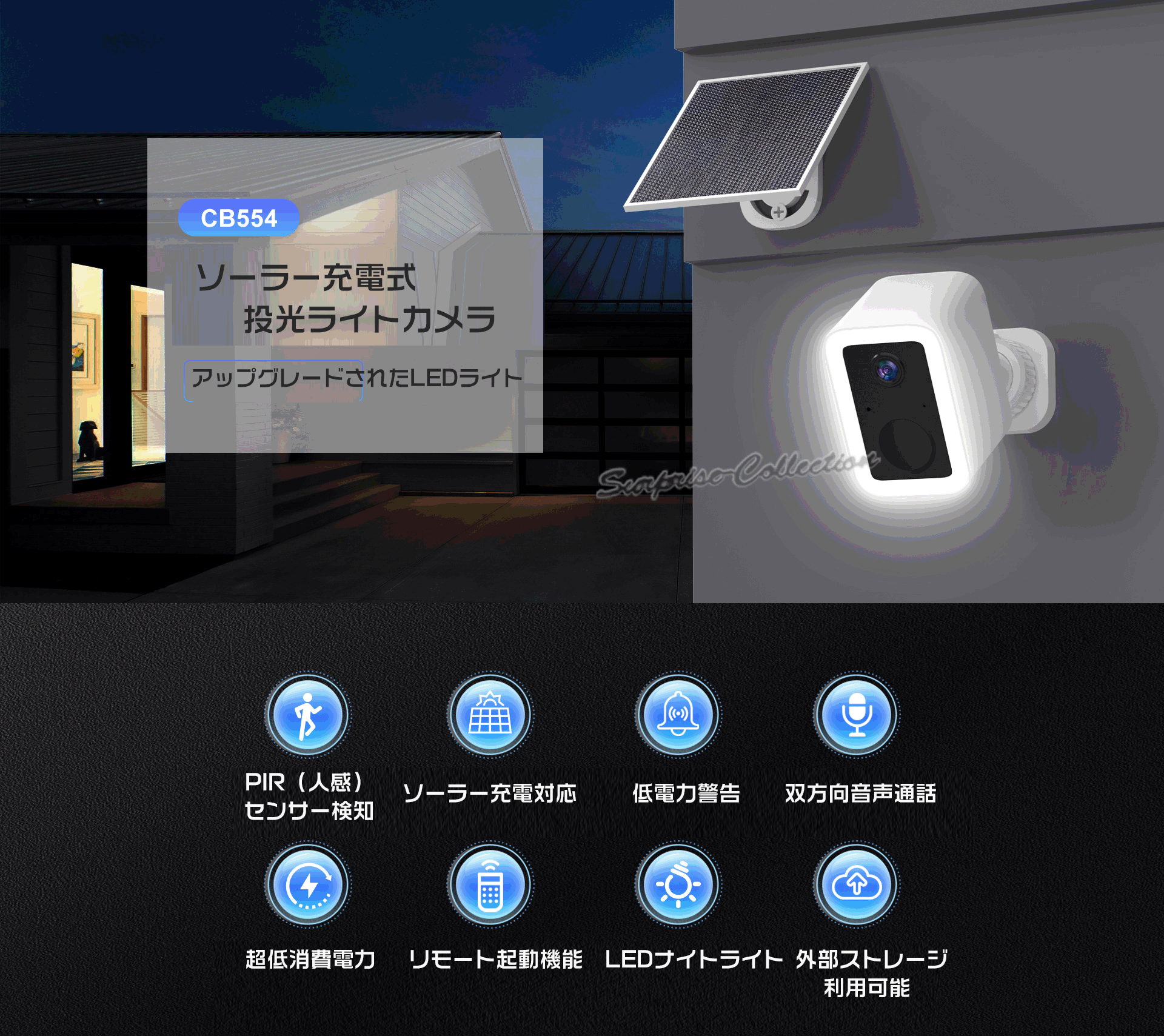 ソーラー防犯カメラ 屋外 ワイヤレス WiFi 5G対応 常時録画 人体検知