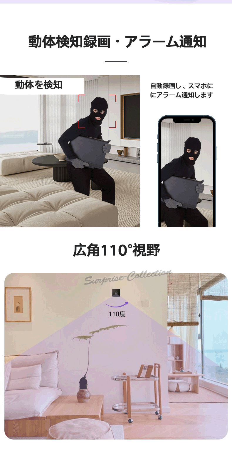 防犯カメラ✨5個セット　1080P　ループ録画　動体検知機能　赤外線暗視機能 赤外線付き、録画式防犯カメラ(屋外用)防水 SANWA SUPPLY 防犯カメラ