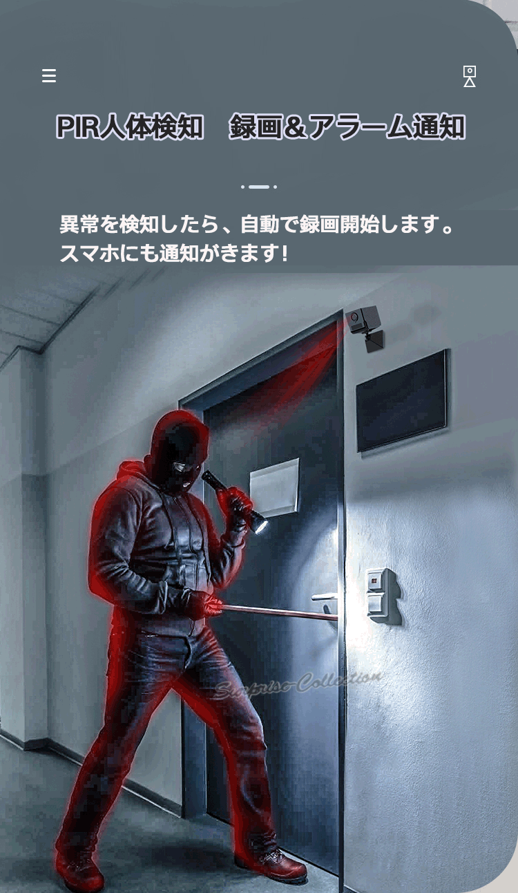 防犯カメラ 小型 人感センサー 長時間録画 ワイヤレス wifi 無線 防犯カメラ 小型 人感センサー 長時間録画 ワイヤレス wifi 無線