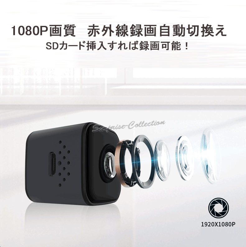 アクションカメラセット 21g！超小型アクションカメラ ウェアラブルカメラ iPhone
