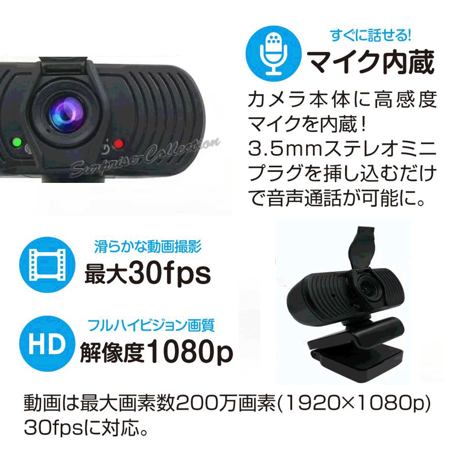 webカメラ マイク内蔵 高画質 ヘッドセット ウェブカメラ テレビ会議