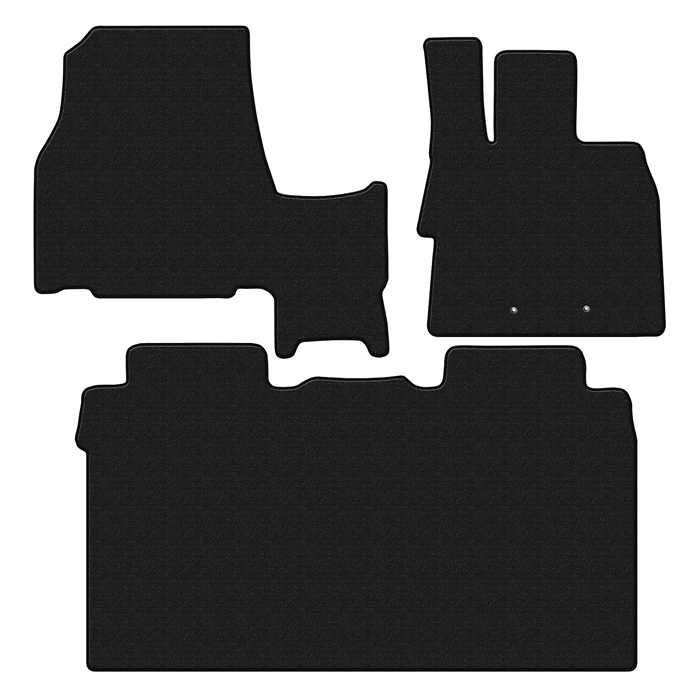 Aviles（アヴィレス） 厚さ20mm 高級マット デリカD5 前席とラグマット