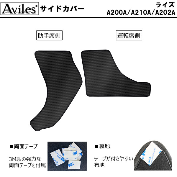 Aviles（アヴィレス） (傷防止)トヨタ ライズ キックガード マット