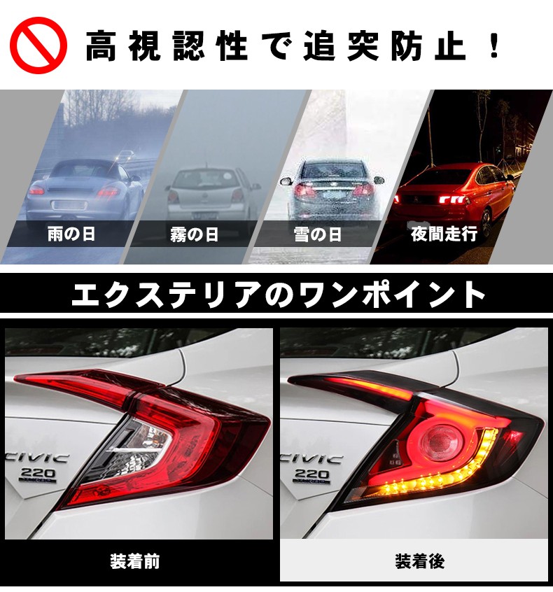 ホンダ（HONDA） [在庫限り]SONAR製 シビック FC1 セダン 2017- フル