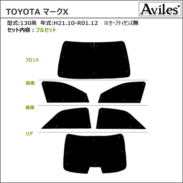 一台分 トヨタ マークX 130系 H21.10-R01.12 セーフティセンス無