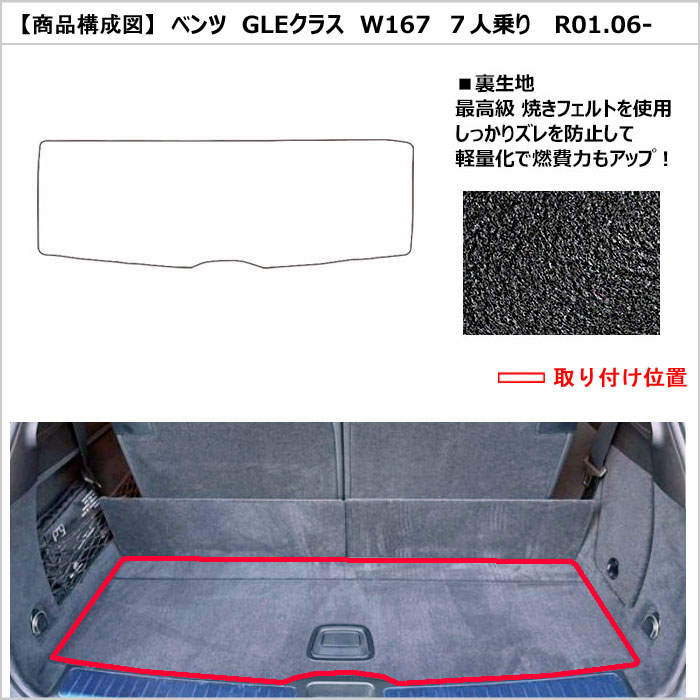 Aviles（アヴィレス） ベンツ GLE W167 R01.06- 7人乗り用 ラゲッジ