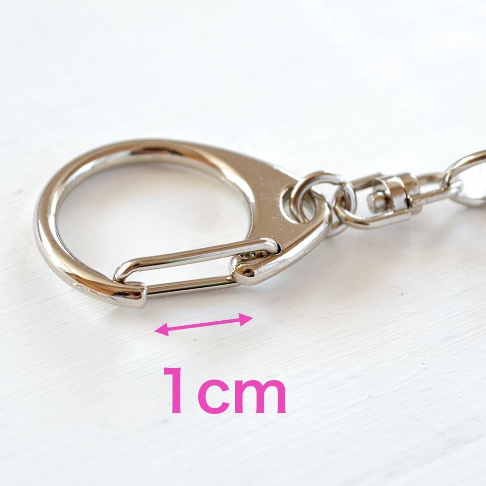 ヘルプ,キーホルダー,ナスカン,開口部,1センチ