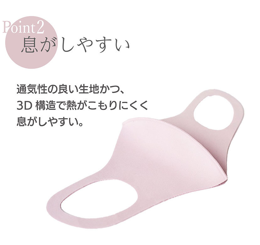 PASTEL MASK パステルマスク ピンク 3Dマスク 3枚入 3セット