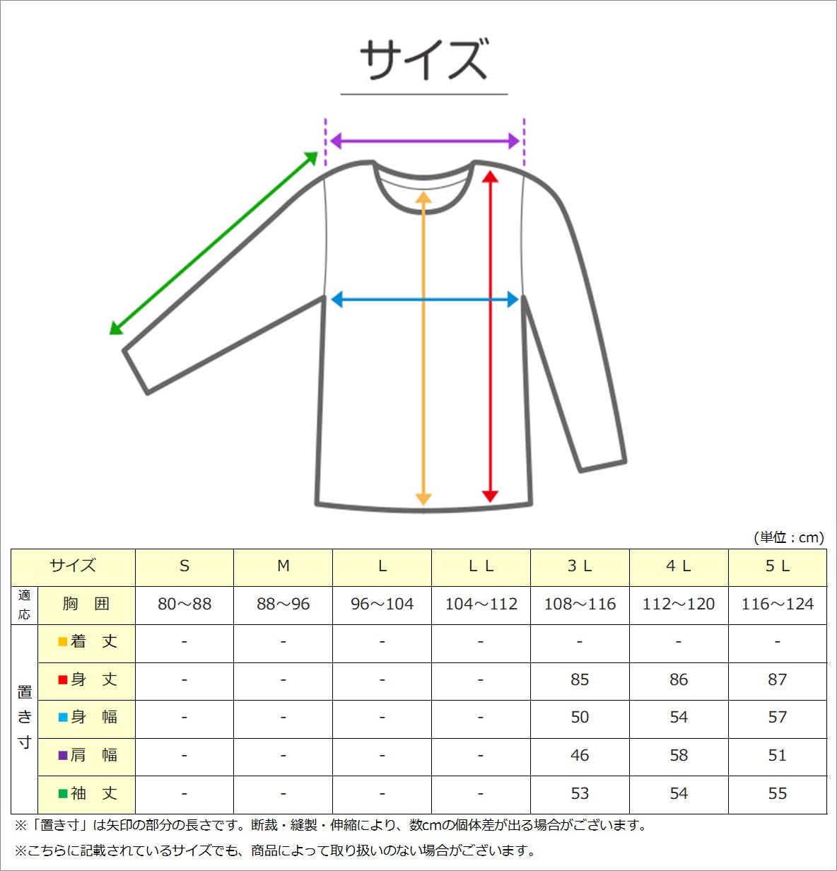 大きいサイズ 長袖 U首 クルーネック メンズ 綿100 3L〜5L (吸湿発熱