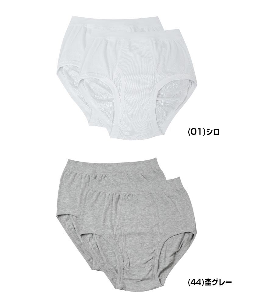ブリーフ 綿100% 大きいサイズ 2枚組×5セット 3L 4L 5L 前あき メンズ