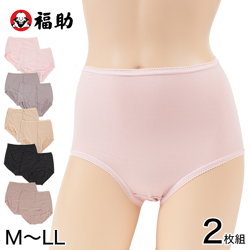 Fukuske（フクスケ） 福助 ショーツ レディース 深ばき ストレッチ 2枚