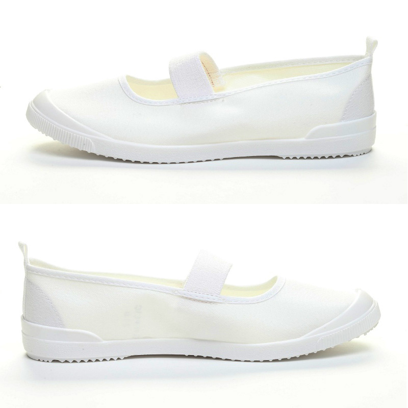 ムーンスター 上履き 子供 小学生 綿布 バレーシューズ αバンドバレー 14cm〜27cm 白 内履き 上靴 内ズック 小学校 幼稚園 保育園 スクール シューズ (取寄せ)