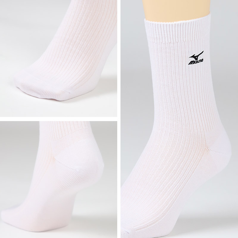MIZUNO（ミズノ） クルーソックス メンズ 3足組 24-26cm 26-28cm