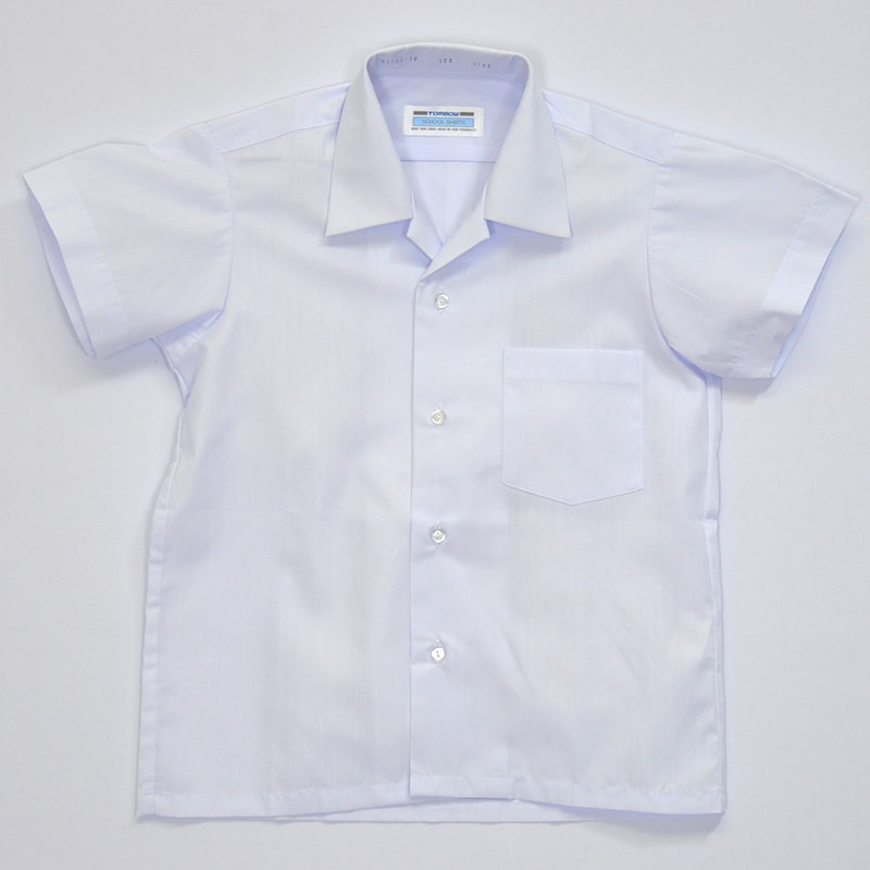 トンボ学生服 男子 半袖開襟カッターシャツ 110cmA〜150cmA (トンボ TOMBOW) (取寄せ)