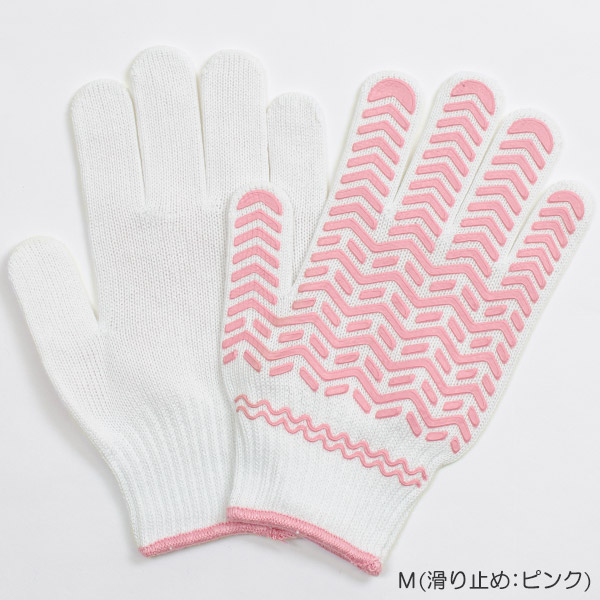 女性用 滑り止め付き軍手 5双セット M (女性用 5双入り M) (ワーキング