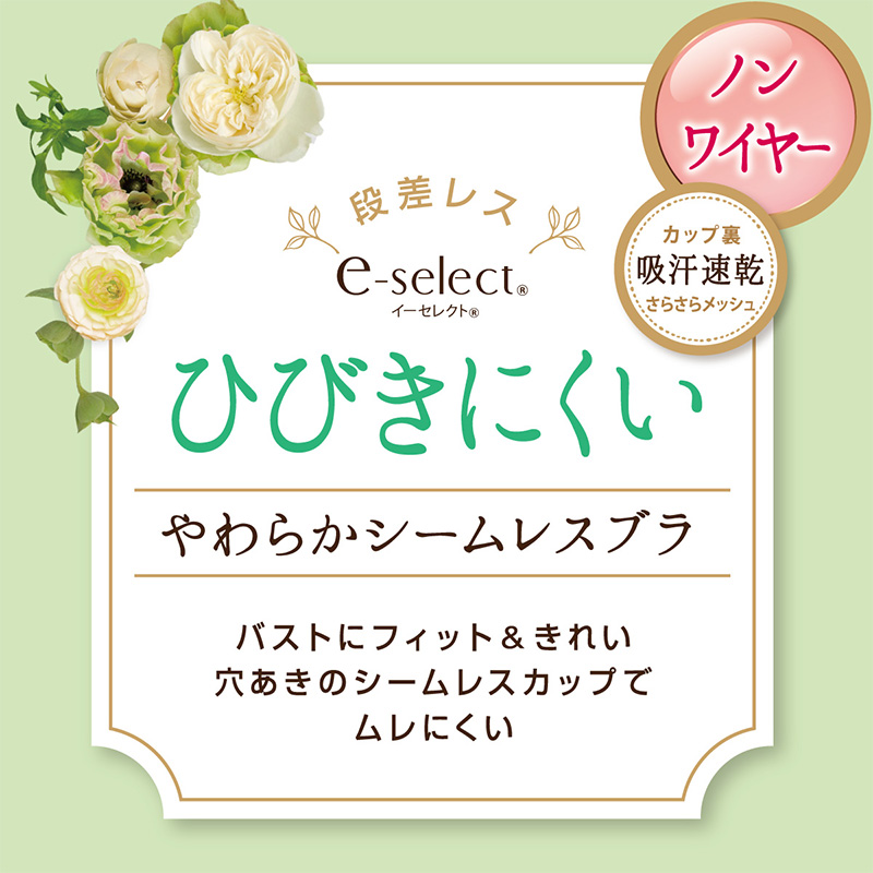 ATSUGI アツギ イーセレクト ノンワイヤーブラ シームレスカップ