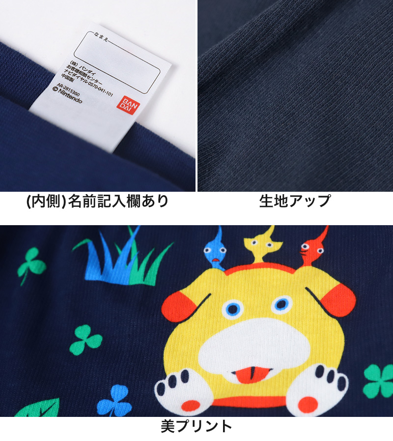 ピクミン ボクサーブリーフ 2枚組 110 120 130 cm 下着 男児 パンツ 綿 インナー 2枚セット おとこのこ コットン 入園祝い PIKMIN グッズ ピクミンガーデン 子供