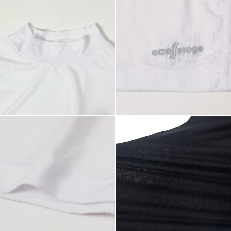 半袖tシャツ 半袖シャツ キッズ 半袖 ハイネック 男の子 半袖丸首 冷感インナー 子供 スポーツ 運動 140cm〜160cm 男子 女子 夏 子ども 下着 肌着 インナー 白 (在庫限り)