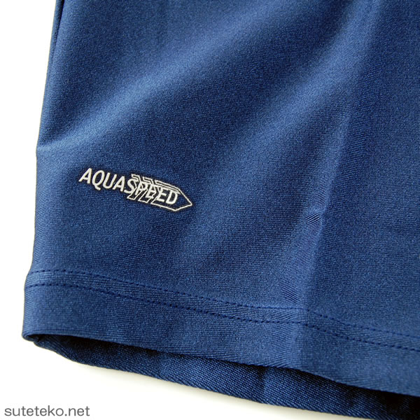 スクール水着 アクアスピード 男子ミドル丈 競泳用水着 (110cm〜140cm)   (aqua speed スクール水着)  (ON/学用品) (as8200) (在庫限り)