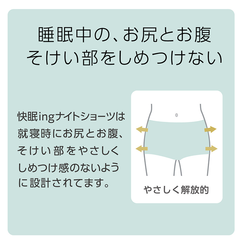 しめつけない ショーツ ふんどし レディース アツギ 快眠ing インナー 鼠径部 締め付けない M〜LL ふんどしショーツ 寝るとき 下着 女性 そけい部 ショーツ単品