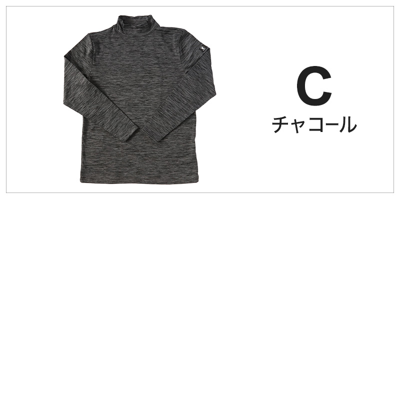 PLAYBOY（プレイボーイ） メンズ 長袖 ハイネック 裏起毛 フリース