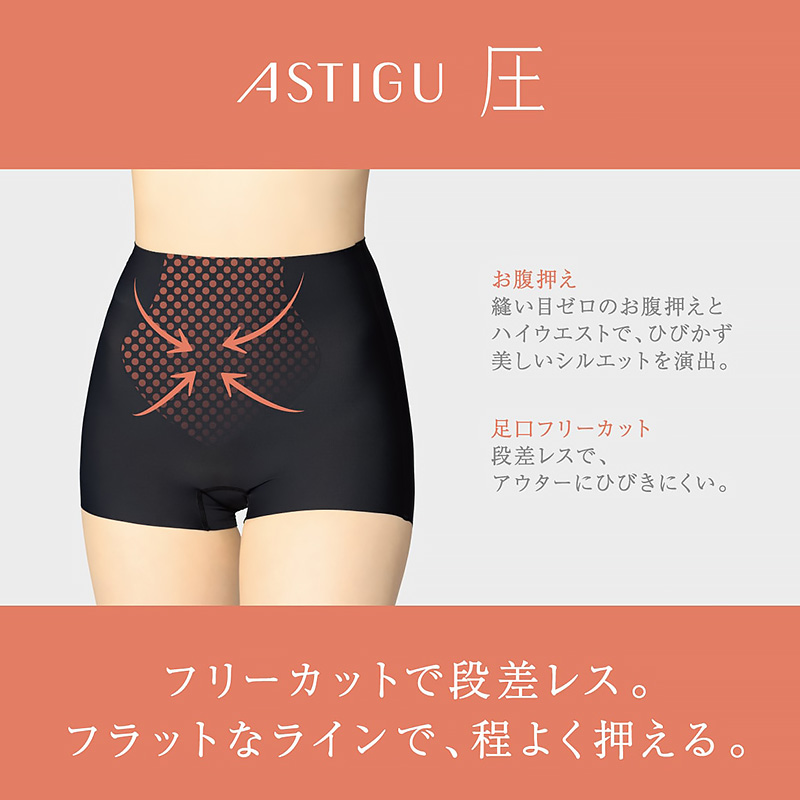 ショーツガードル 一枚履き 1分丈 ガードルショーツ ガードル 1枚履き ぽっこりお腹 アツギ M L LL ATSUGI レディース 女性 婦人 下着 下腹 産後 補正下着