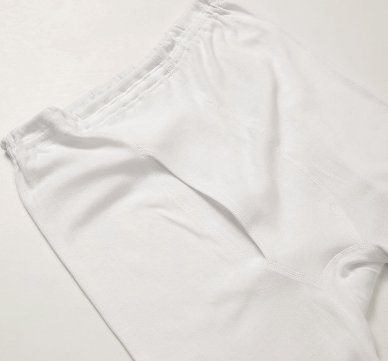 メンズ 長ズボン下 綿100 インナー ロングパンツ ロンパン ボトムス スムース 2枚組 M L LL ズボン下 前あき 肌着 紳士 綿 綿100% コットン アンダーウェア