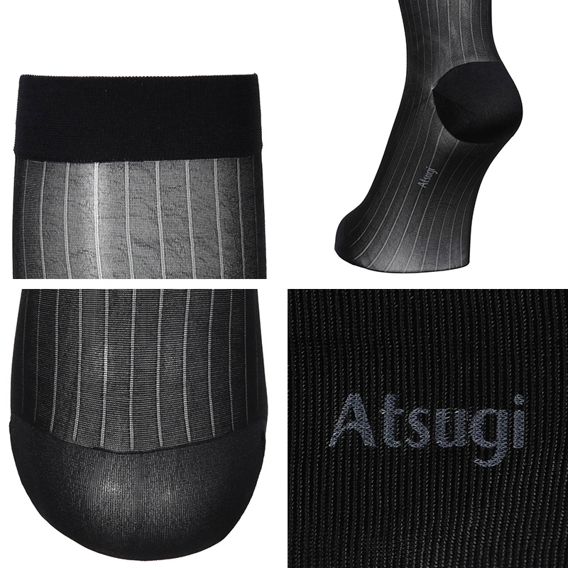 ATSUGI（アツギ） メンズ ハイソックス ビジネス ソックス ナイロン