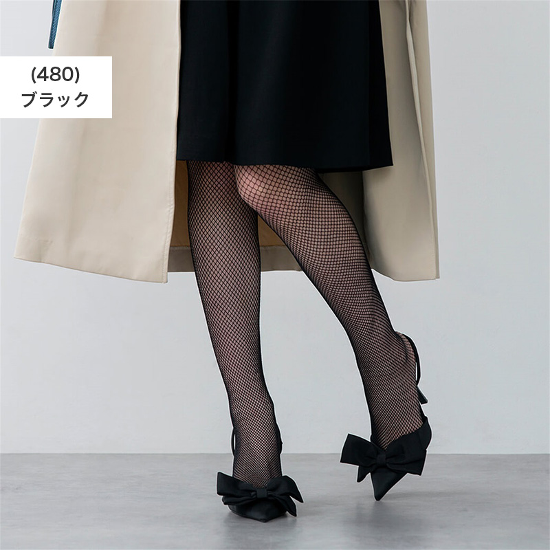 ATSUGI（アツギ） ストッキング レディース フィッシュネット 柄 網 