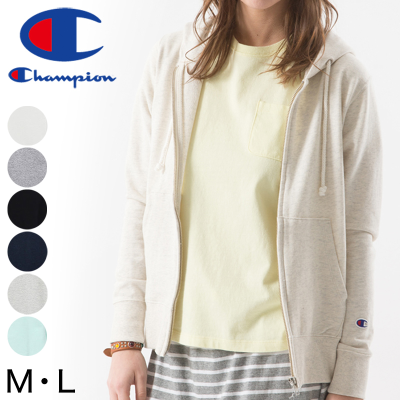 Champion レディース スウェットジップパーカー M・L (チャンピオン ロゴ) (在庫限り) :cw-k109:すててこねっと ヤフー店  通販 