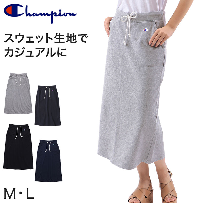 Champion レディース スウェットロングスカート M・L (チャンピオン UV