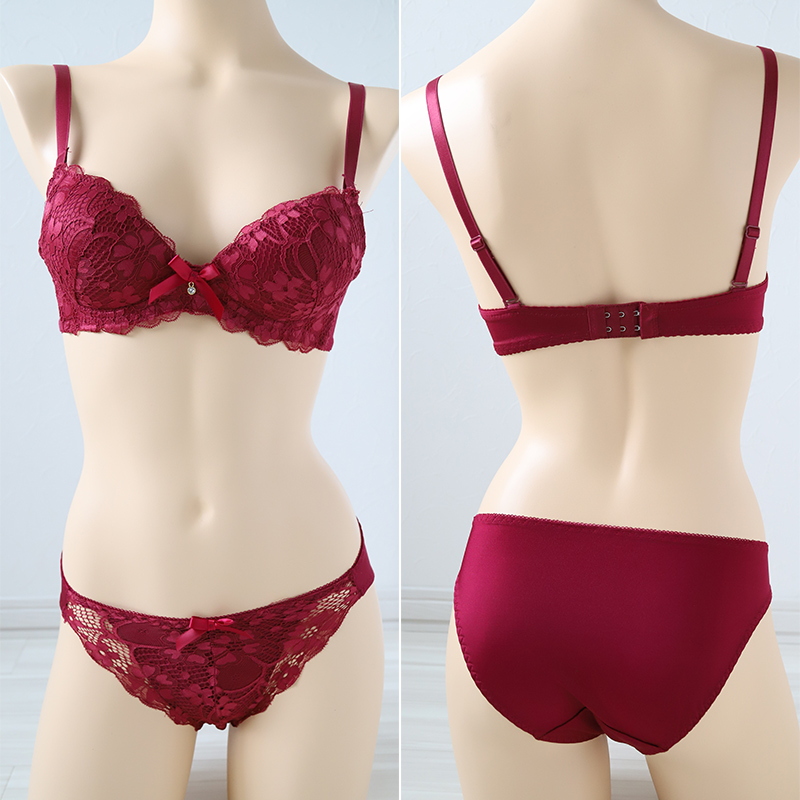 ブラジャー ショーツ セット ノンワイヤー ブラショーツ レディース S M L LL 上下セット ノンワイヤーブラ パンティ レース 可愛い かわいい 下着 インナー