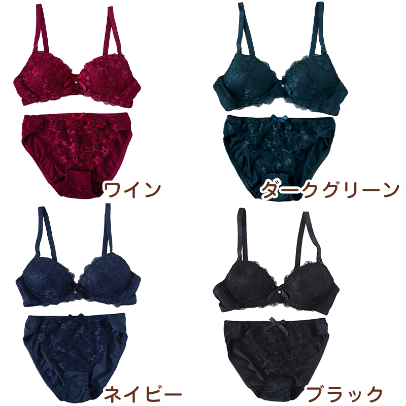 ブラジャー ショーツ セット ノンワイヤー ブラショーツ レディース S M L LL 上下セット ノンワイヤーブラ パンティ レース 可愛い かわいい 下着 インナー