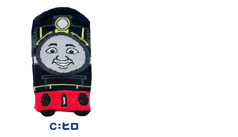 きかんしゃトーマス ベビー ソックス スニーカーソックス 滑り止め 9-14cm・12-15cm 子供 靴下 男の子 キッズ キャラクター かわいい 保育園 福助 (在庫限り)