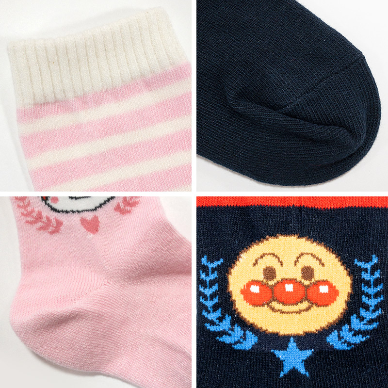 アンパンマン キッズ ハイソックス 13-15cm 子供 靴下 かわいい ソックス 保育園 ドキンちゃん