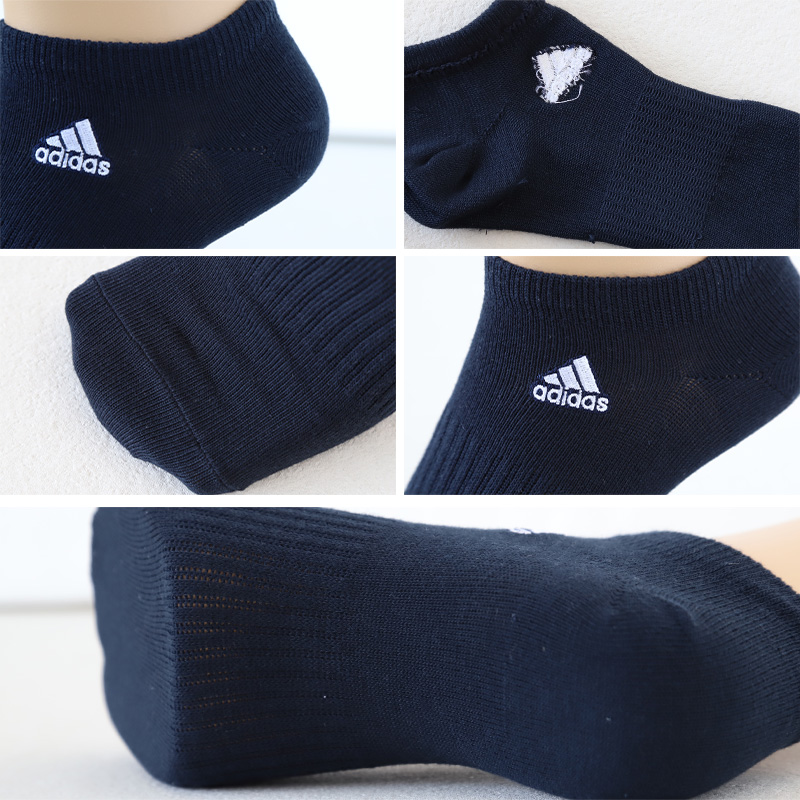 adidas 靴下 スニーカーソックス レディース 3足組 23-25cm adidas 靴下 スニーカーソックス レディース 3足組 23-25cm