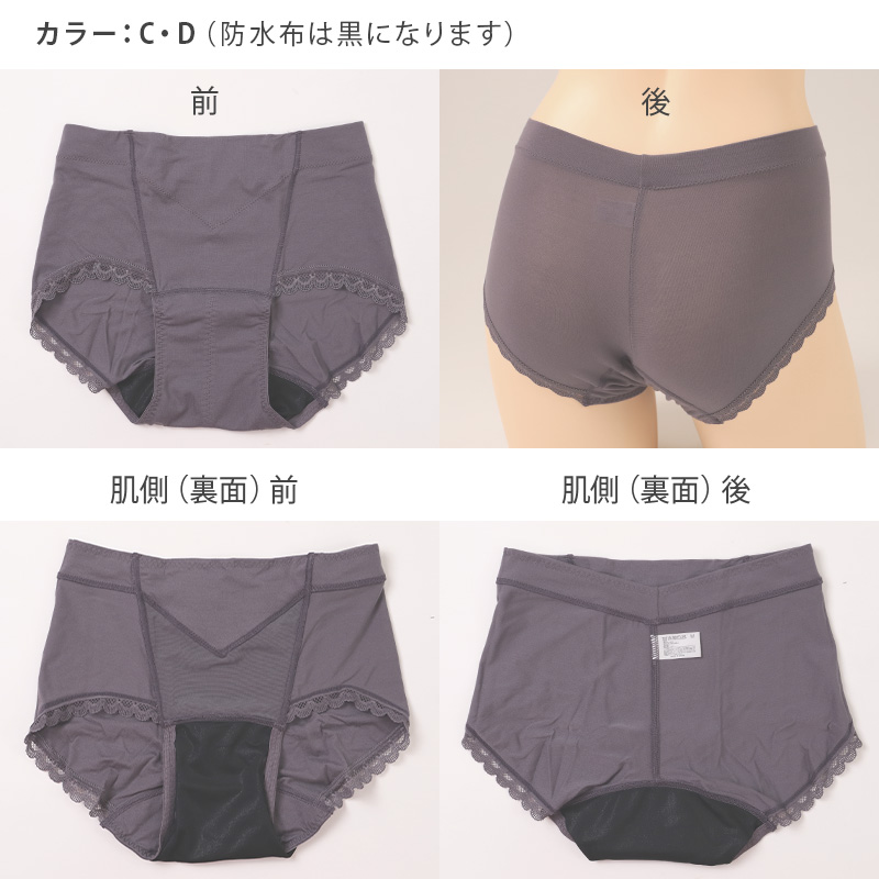 福助 満足 サニタリーショーツ 羽根つき 生理用ショーツ パワーネット内蔵 お腹押さえ 昼用 M〜LL レディース 生理用パンツ 下着 インナー 薄手