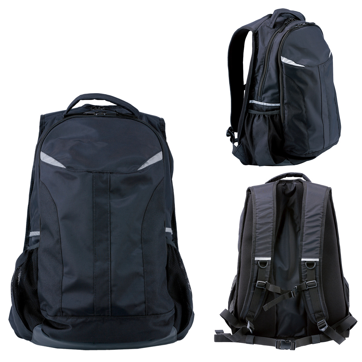 リュックサック 通学 男子 女子 無地 黒 バックパック スクールバッグ 定番 フットマーク 高校生 中学生 多機能 機能性 通学カバン 収納 反射材 28L/32L