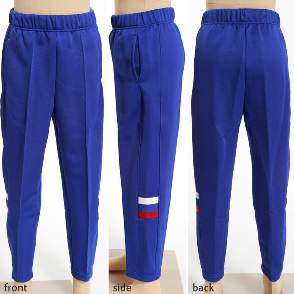 カンボジア製/Sara Morgan/ジャージ/パンツ/長ズボン/3XL/青 ギャレックス 体操服 長トレパン 3L 男子 女子 ジャージ 青 ワン