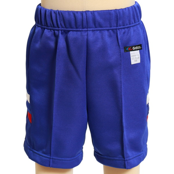 ギャレックス 体操服 クォーターパンツ 100cm〜130cm 男子 女子 ジャージ 青 ワンポイント 半ズボン 女の子 男の子 子供 キッズ 運動着 体育 Galax (取寄せ)