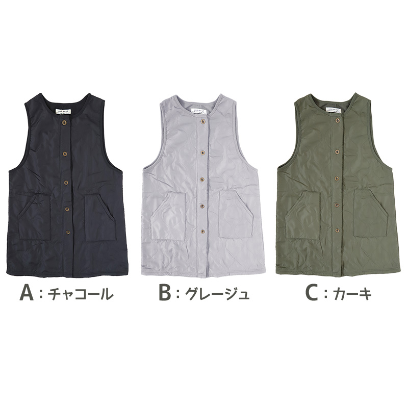 エプロン おしゃれ ベスト レディース ロングベスト 羽織り