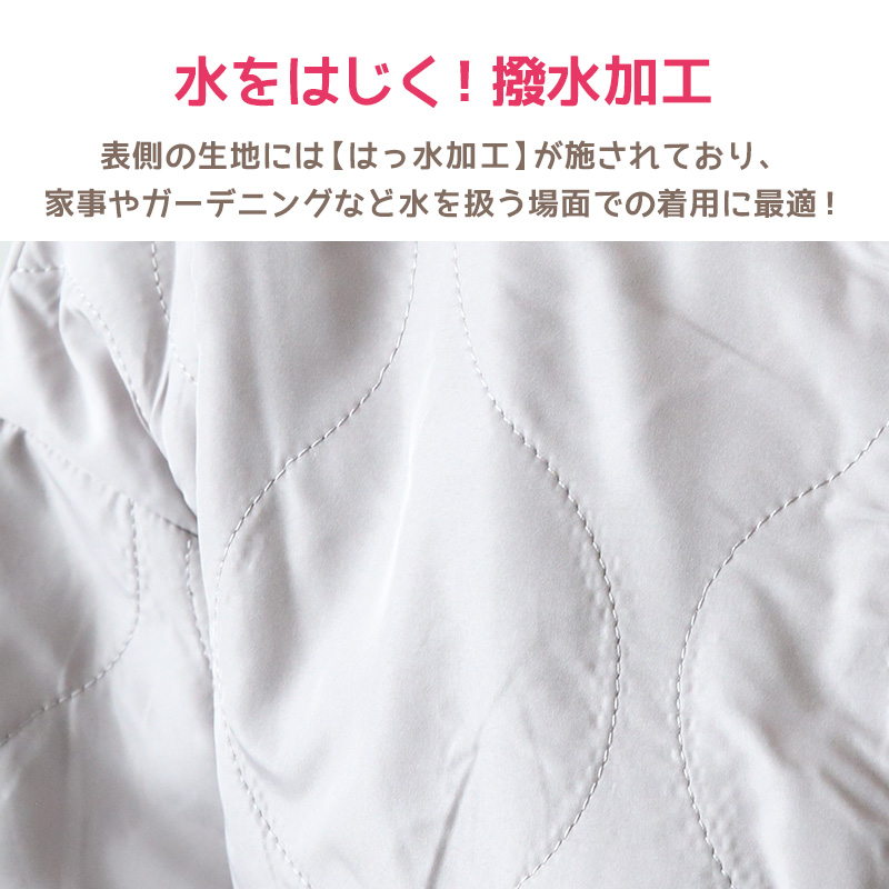 エプロン 割烹着 裏フリース 冬 おしゃれ 羽織り レディース M-L 撥水 長袖 実用的 シンプル 無地 スモック 可愛い ロング かっぽう着 かっぽうぎ (在庫限り)