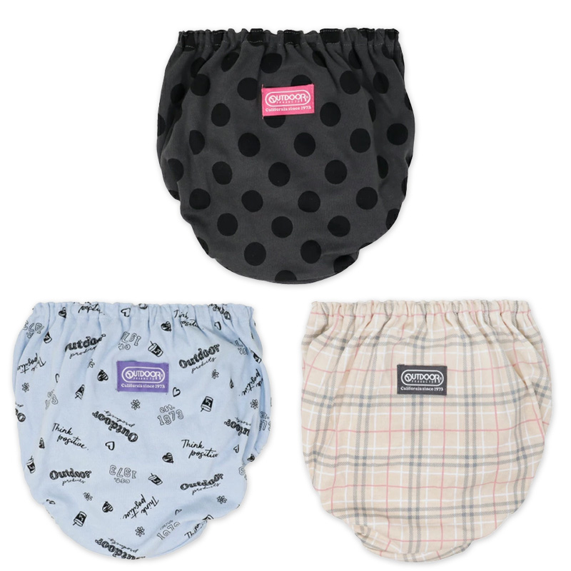 Outdoor ショーツ 綿100 3枚組 130cm 140cm 150cm 160cm 165cm アウトドア キッズ ジュニア 子供 下着 パンツ セット 女の子 インナー 子ども 女児 コットン