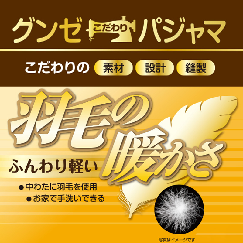 パジャマ 羽織 グンゼ ロング丈 ガウン M・L ルームウェア 暖かい 冷えとり 冷え 肩こり 父の日 敬老の日 ギフト 冬 (送料無料) (在庫限り)