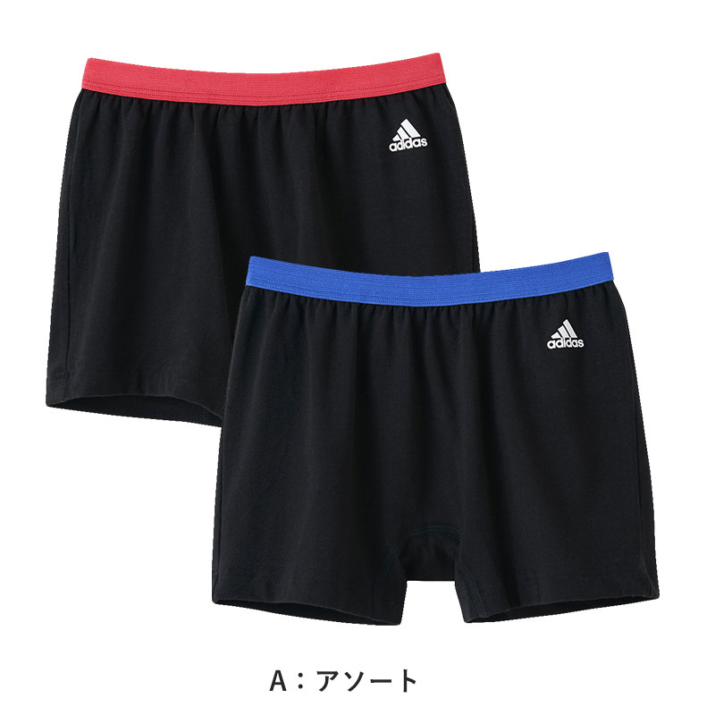送料無料 通販 ファッション adidas ガールズショートパンツ 2枚組 140〜165cm (ジュニア 黒 服&ファッション小物